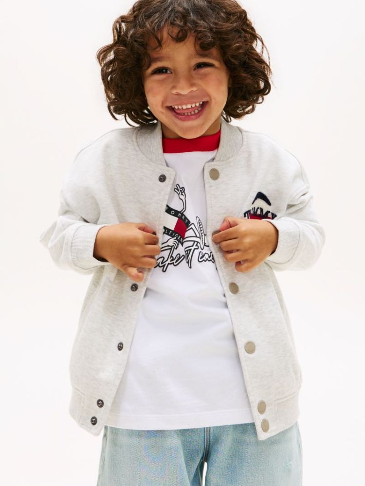LB BASKETBALL GRAPHIC BOMBER P09 Light Grey 