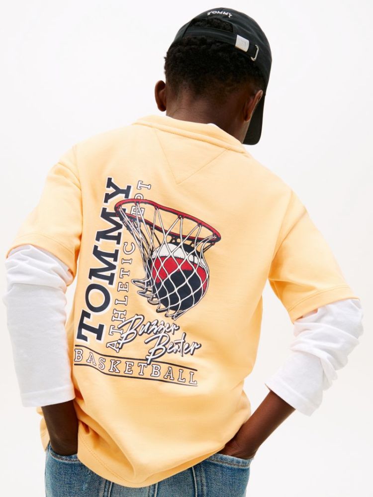 BASKETBALL GRAPHIC T-SHIRT SEV Faded Sun K