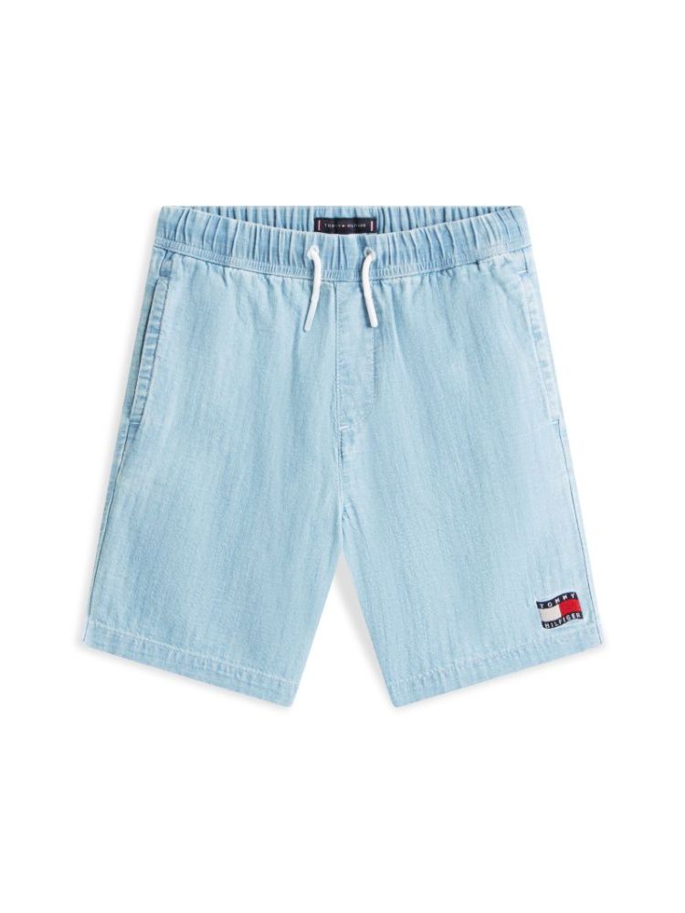 WAVY FLAG HERRINGBONE SHORT 1A4 Denim Mediu