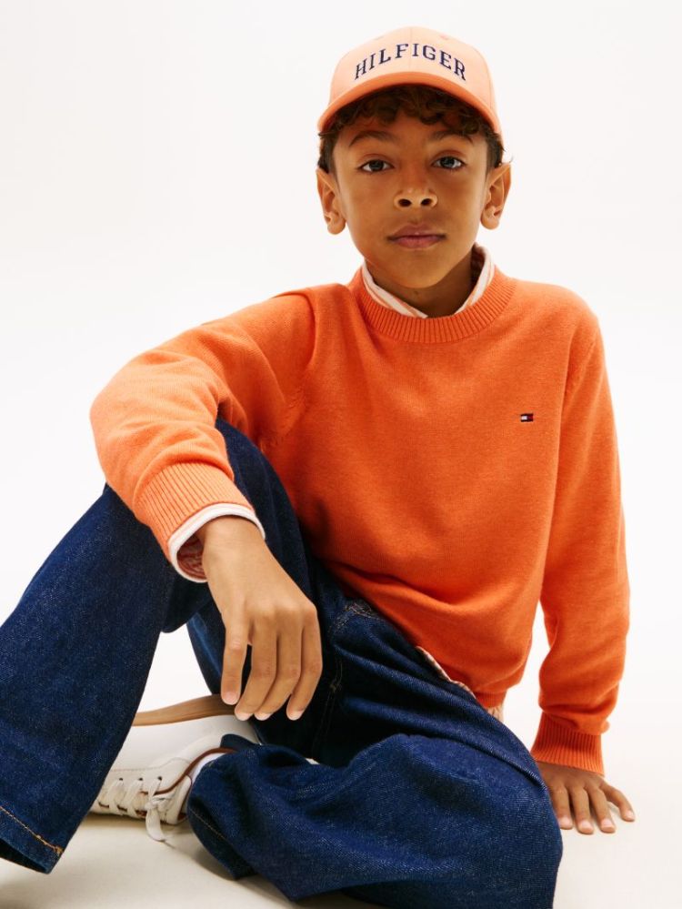 CREW NECK SWEATER LS SD2 Lush Orange