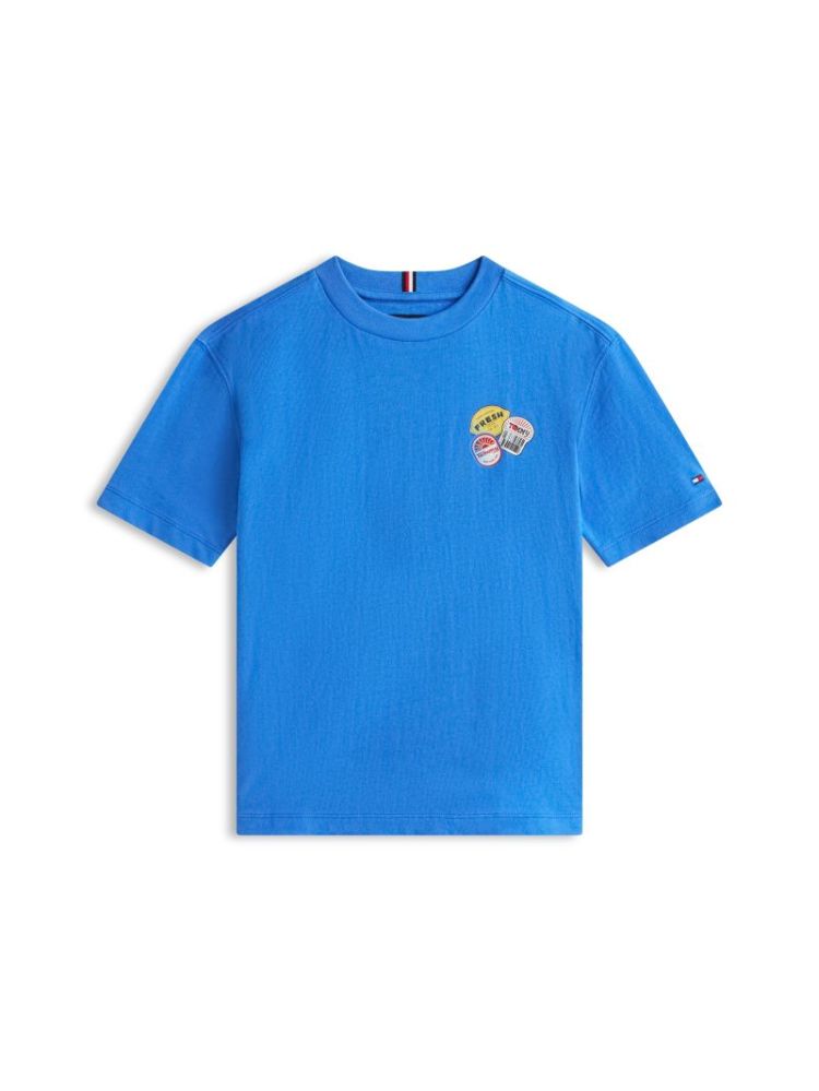 STICKER PRINT GRAPHIC T-SHIRT C6H Empire Blue