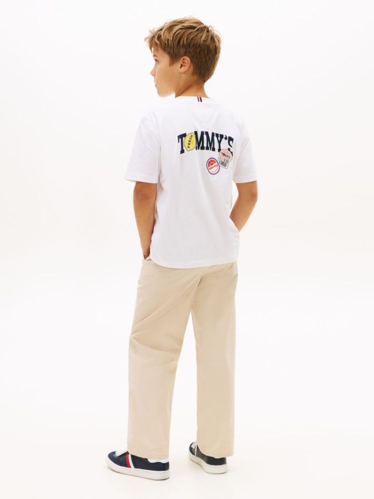 STICKER PRINT GRAPHIC T-SHIRT YBR White