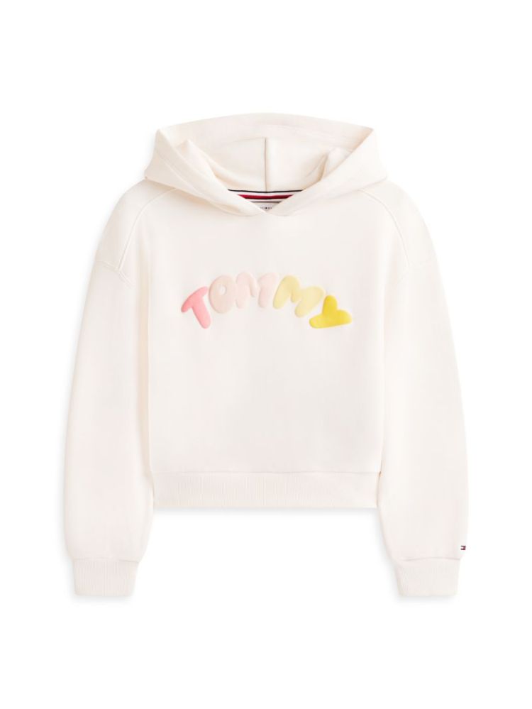 TOMMY PUFF PRINT HOODIE YBH Ancient Whi