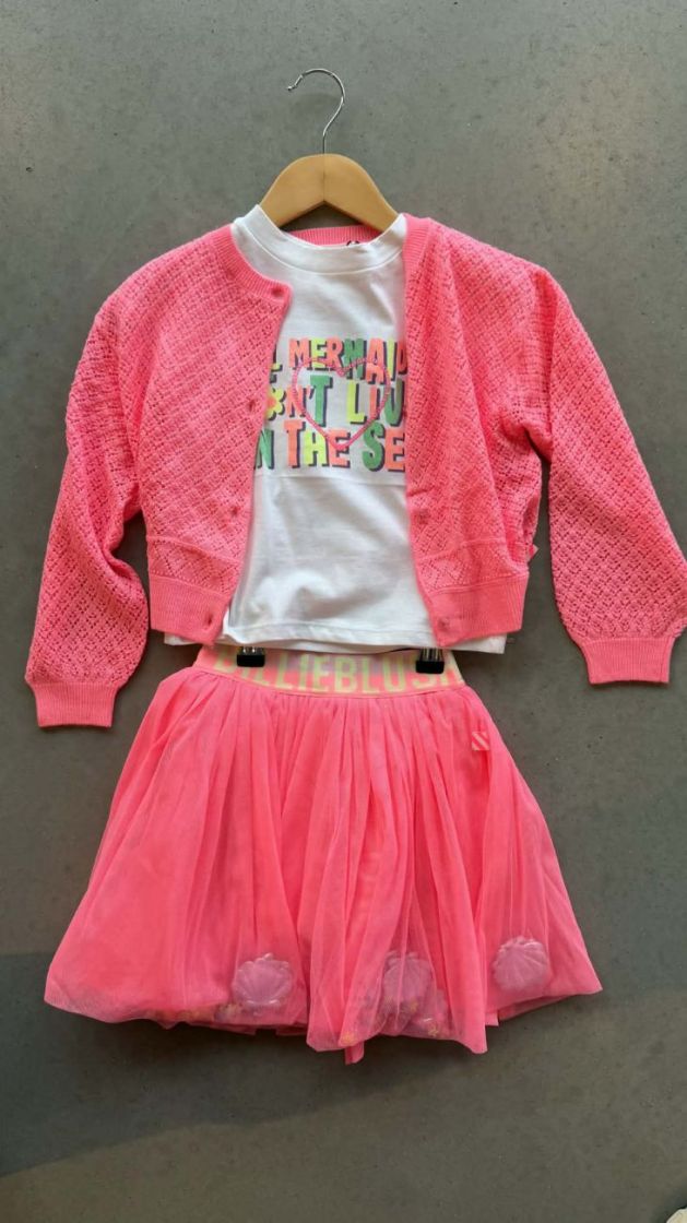 CARDIGAN TRICOT 499 ROSE FLUO