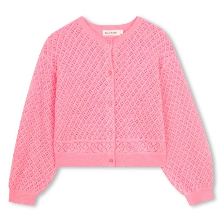 CARDIGAN TRICOT 499 ROSE FLUO