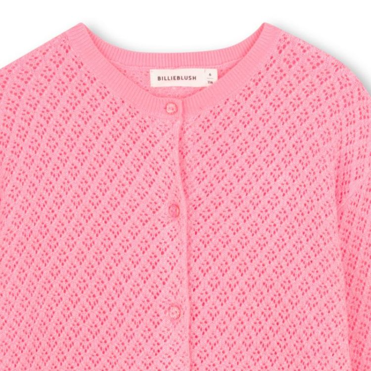 CARDIGAN TRICOT 499 ROSE FLUO