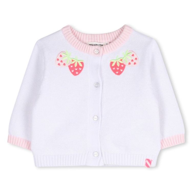 CARDIGAN TRICOT 10P BLANC