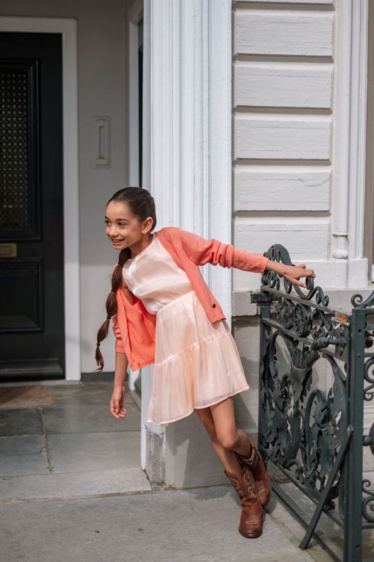 Derby Flo girls cardigan 216 Peach