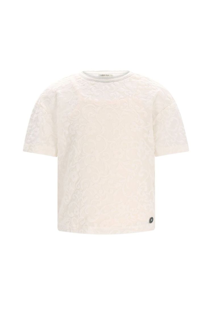 Evelijn Flo girls peplum mesh 940 Flower