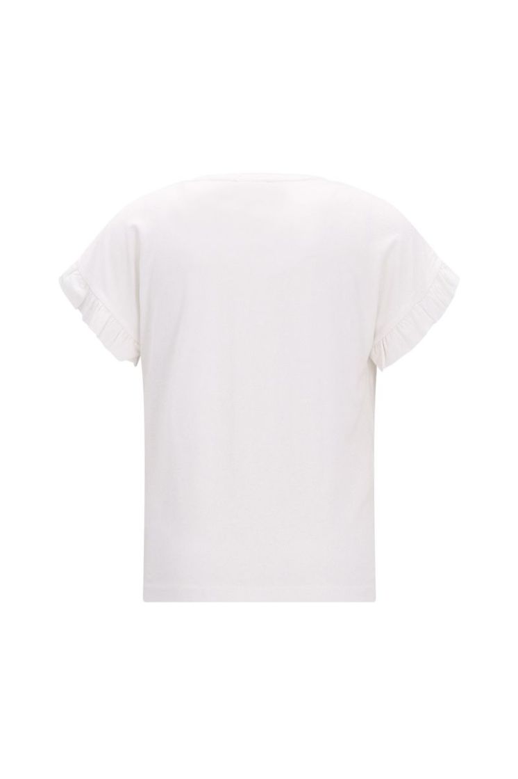 Emma Flo girls ruffle sleeve  001 Off white