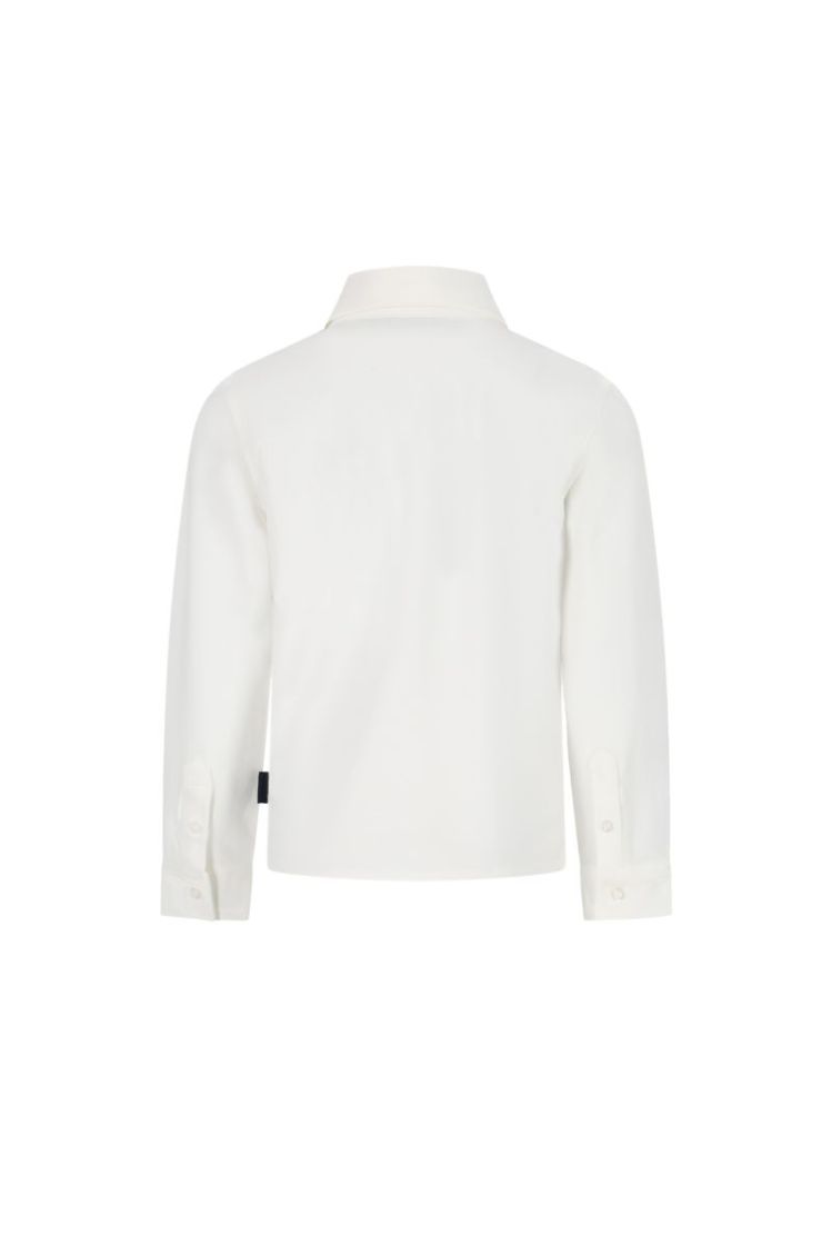 EVI pique Garçon shirt 001 White