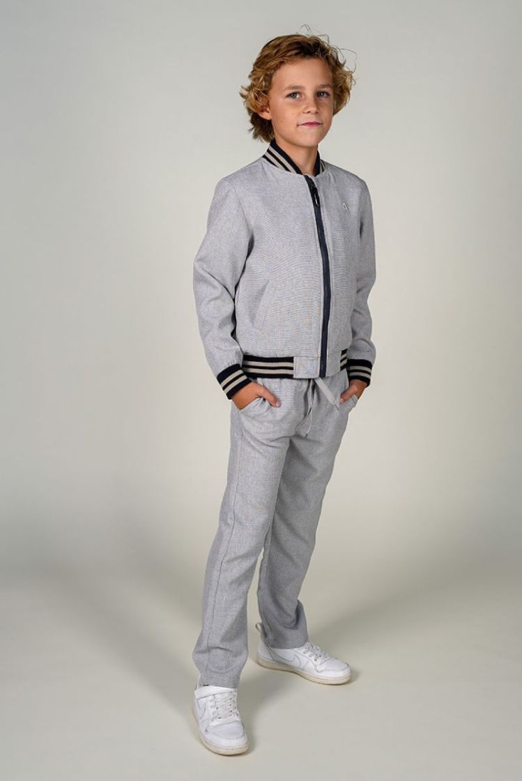 BRIAN melange bomber 705 Grey Melang