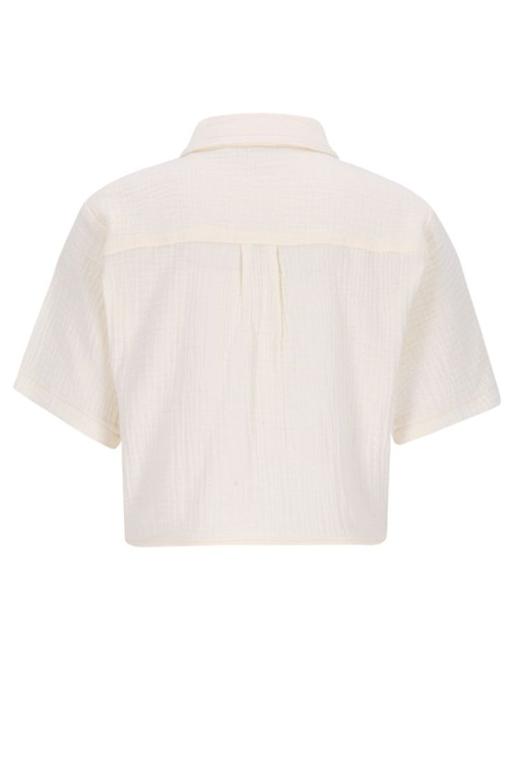 Cecile Flo knotted blouse 001 Off white