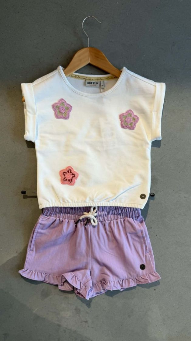 Djezz Flo girls sweat 001 Off white