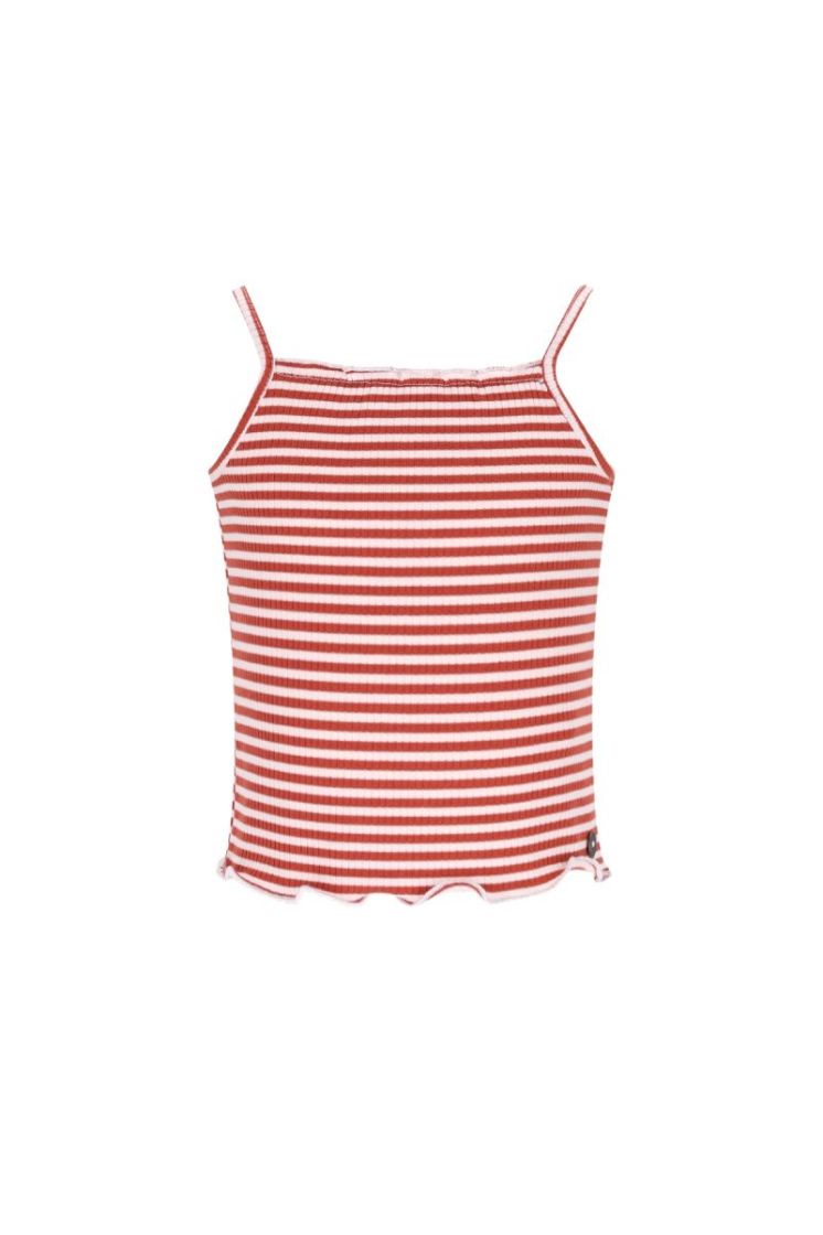 Evina Flo girls solid singlet 449 Desert ston