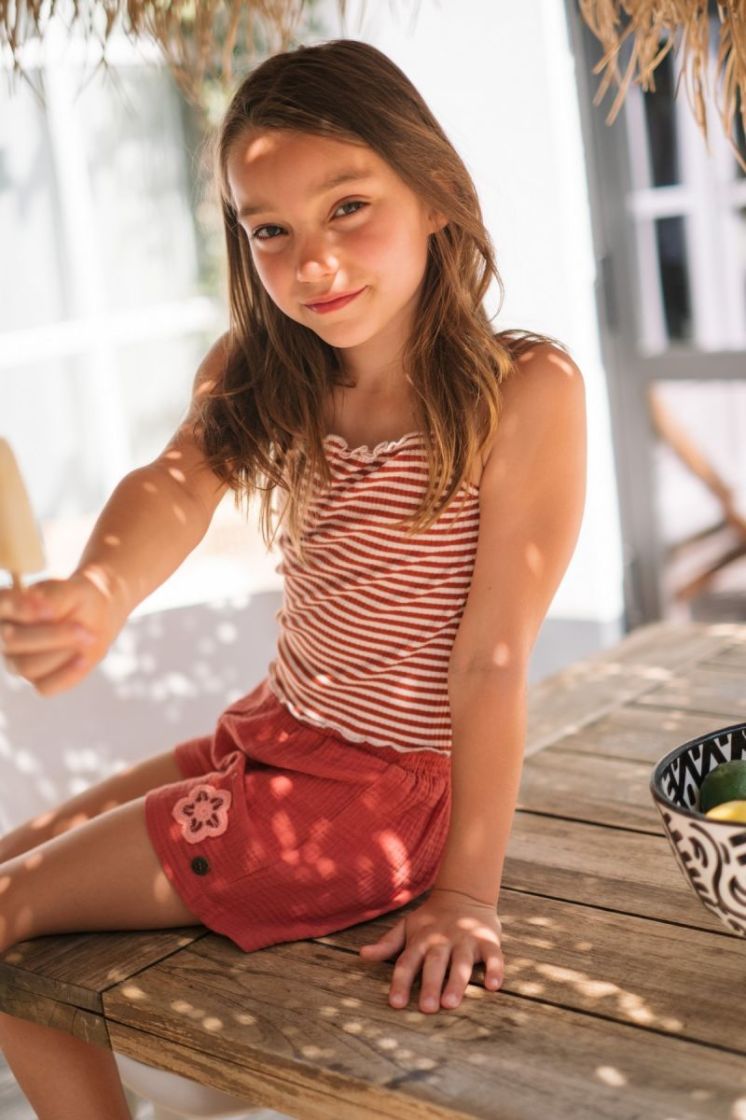 Fee Flo girls short 449 Desert ston