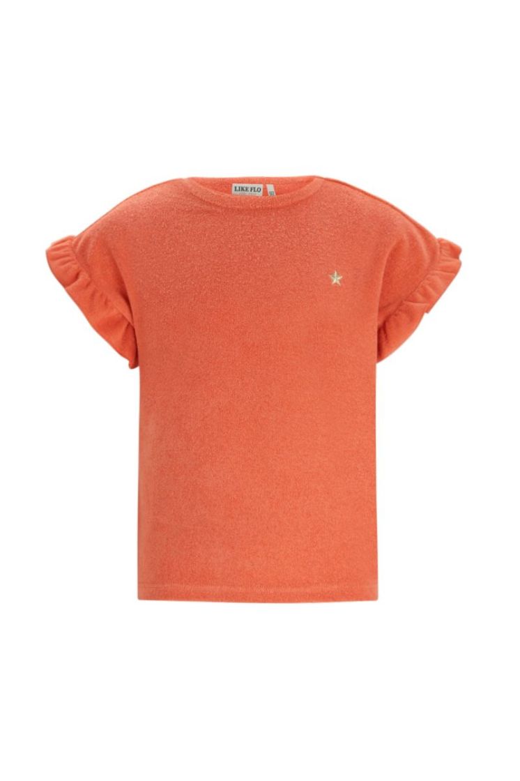 Emma Flo girls ruffle sleeve 273 Orange