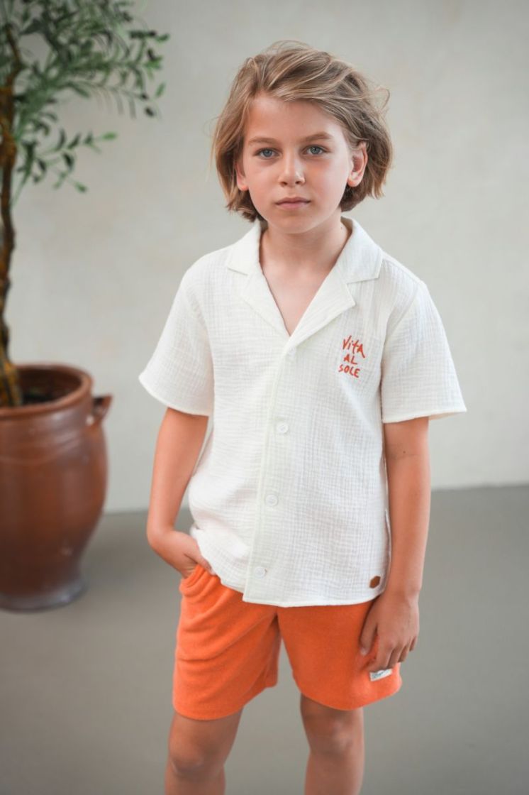 Chelly Flo boys blouse 001 Off white