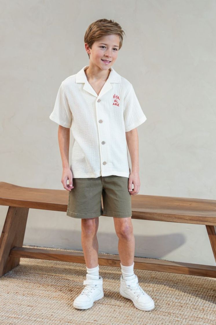 Chelly Flo boys blouse 001 Off white
