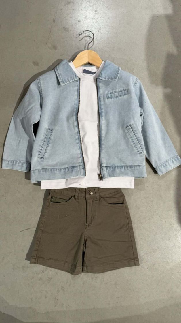 Ediz Flo boys tee 001 Off white