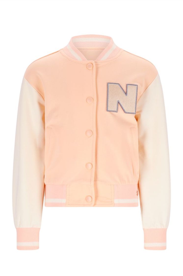 Darsy varsity sweat jacket 533 Light Peach