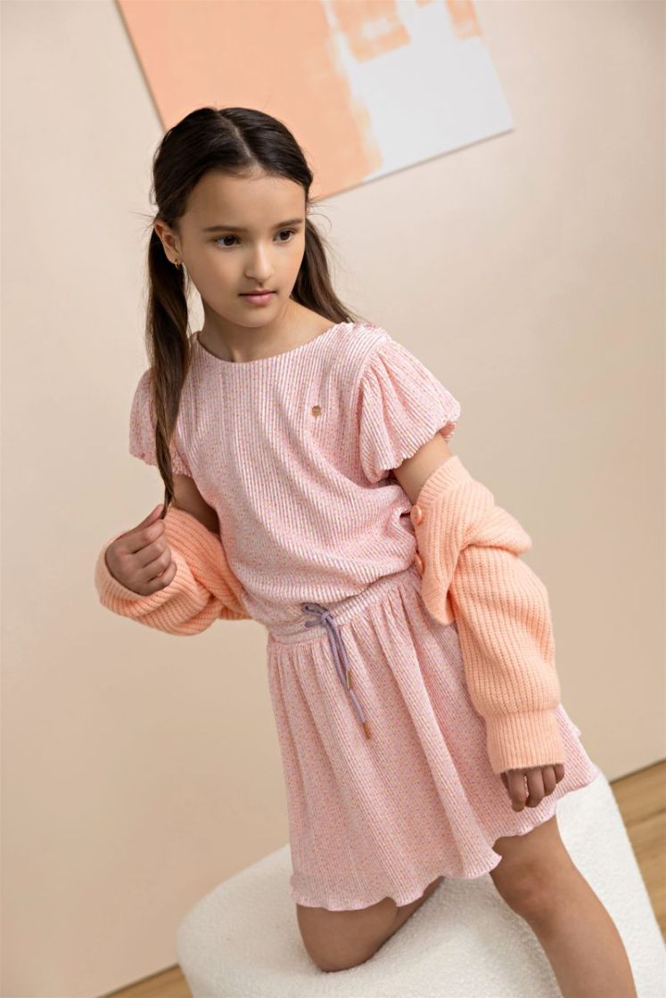 Ashlee Soft Cropped Cardigan 533 Light Peach