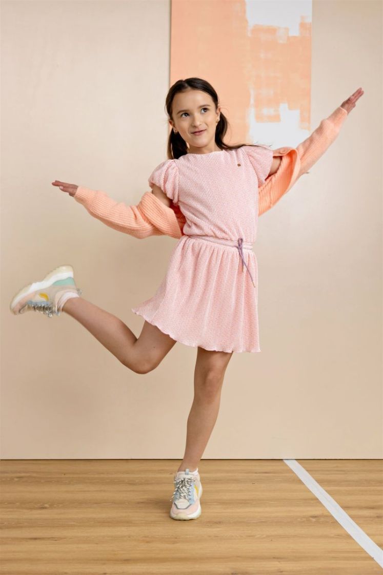 Ashlee Soft Cropped Cardigan 533 Light Peach