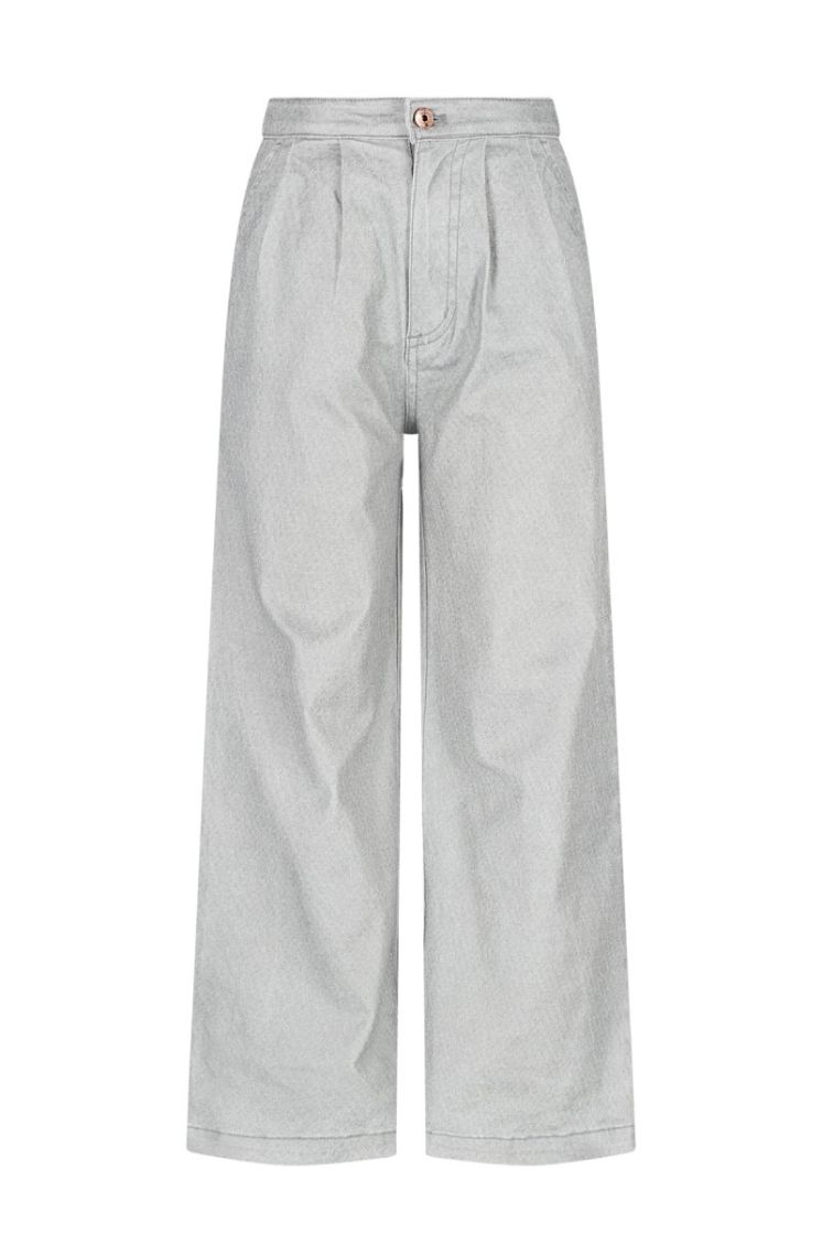 Sia Grey Denim Pants 028 Warm Grey