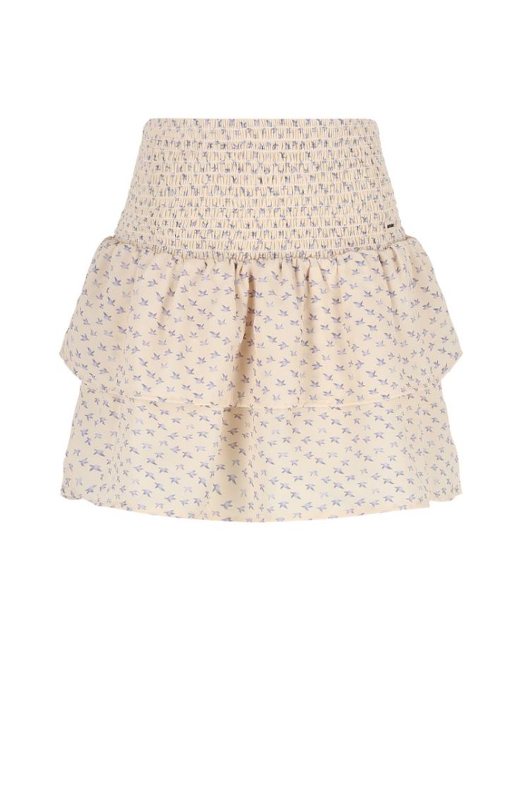 Nika Smocked Skirt 020 Pearled Ivo
