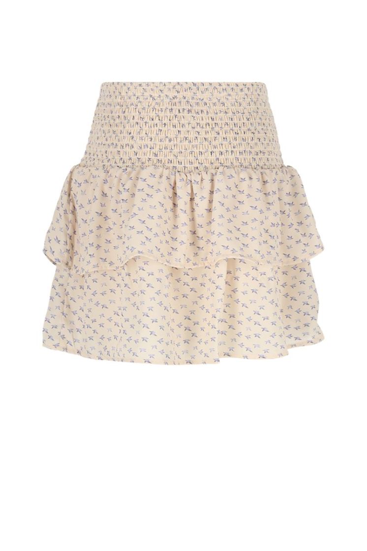 Nika Smocked Skirt 020 Pearled Ivo