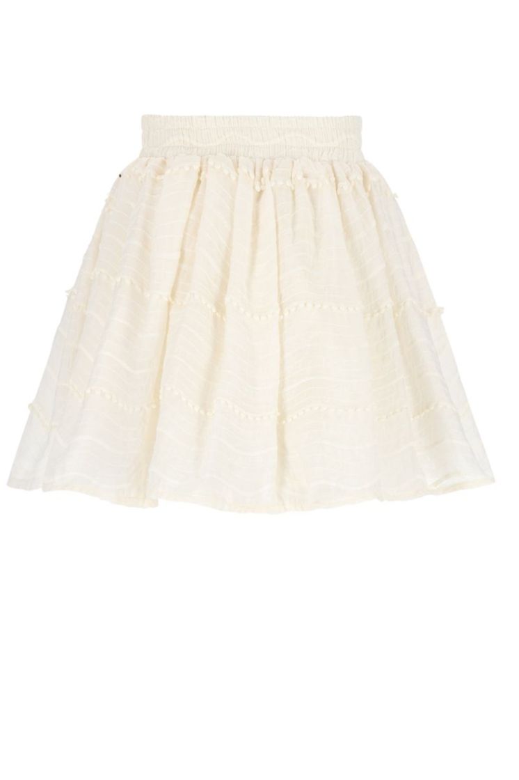 Ninu Skirt with Pompoms 020 Pearled Ivo