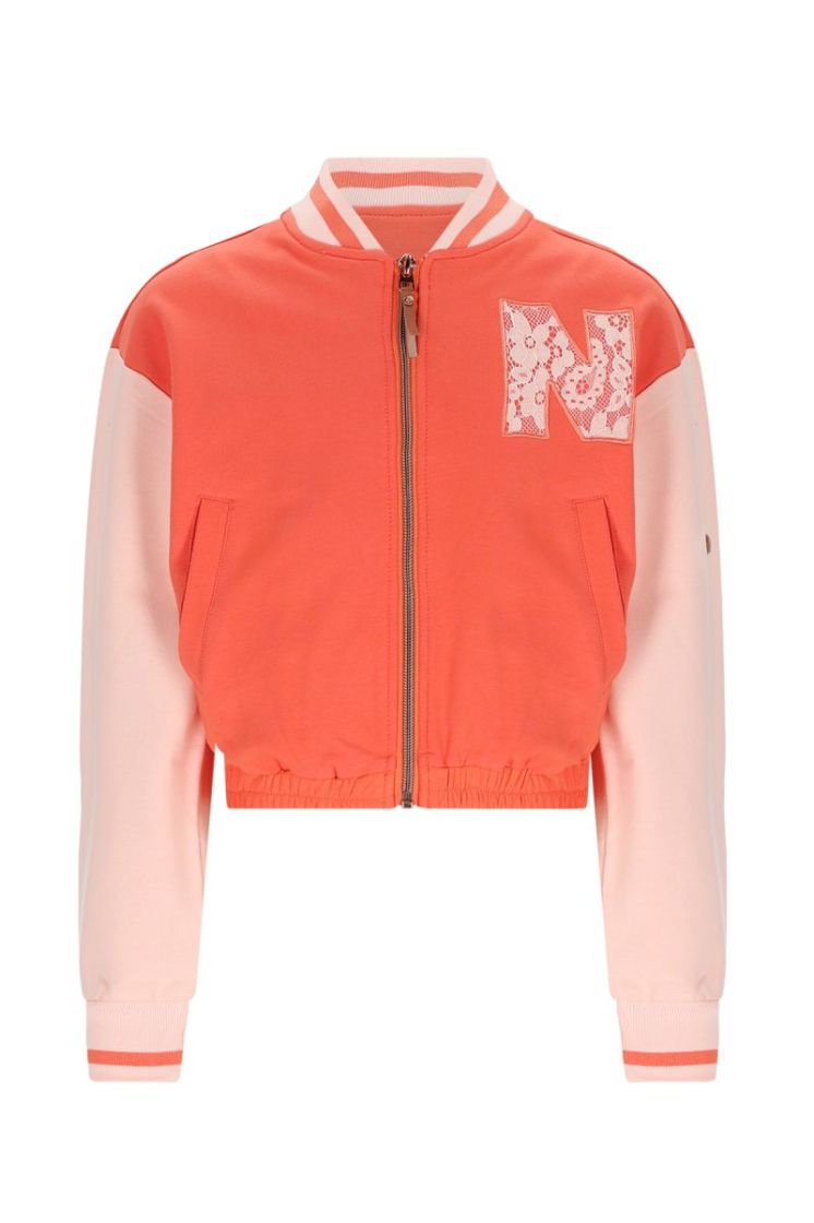 Devis Sweat zip up cardigan 545 Orange Cora
