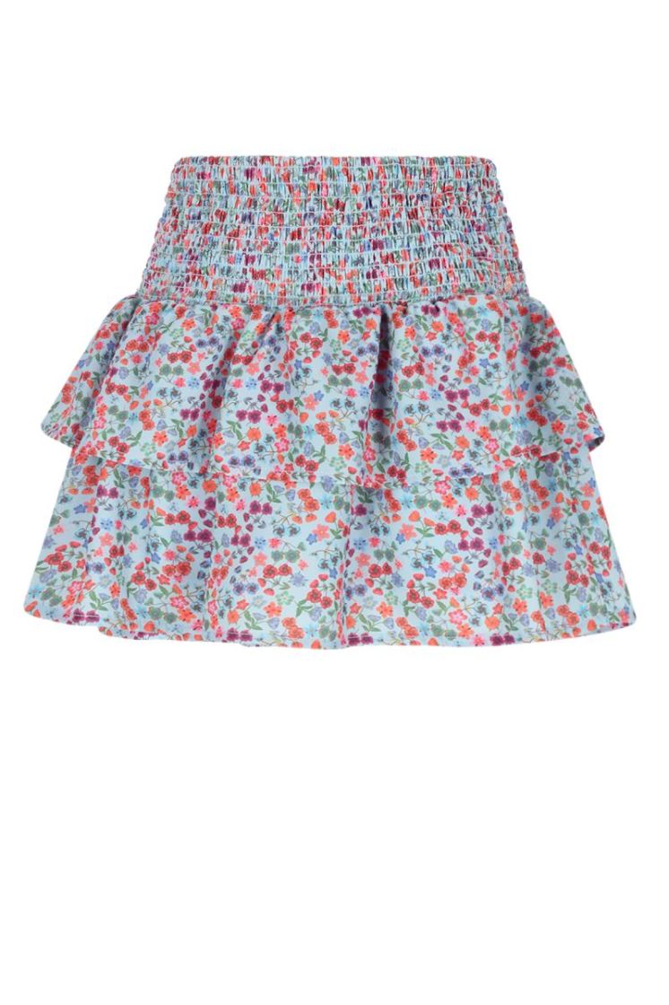 Nika AOP smocked skirt 158 Dream Blue