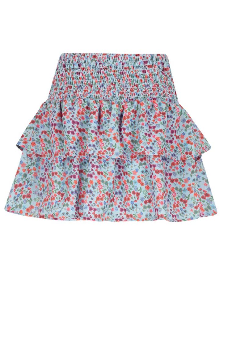 Nika AOP smocked skirt 158 Dream Blue