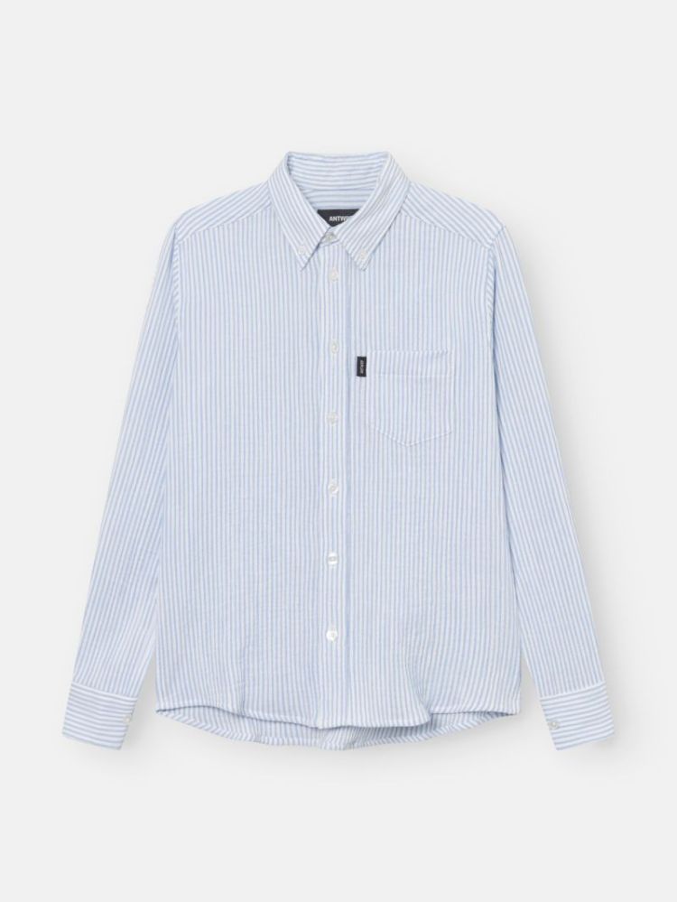 STRIPED SEERSUCKER SHIRT 000401 - LIGHT 