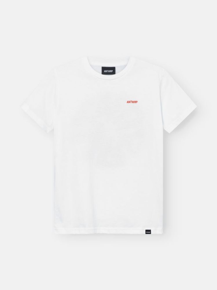 ANTWRP CIRCLE BACKPRINT T-SHIR 000100 - WHITE