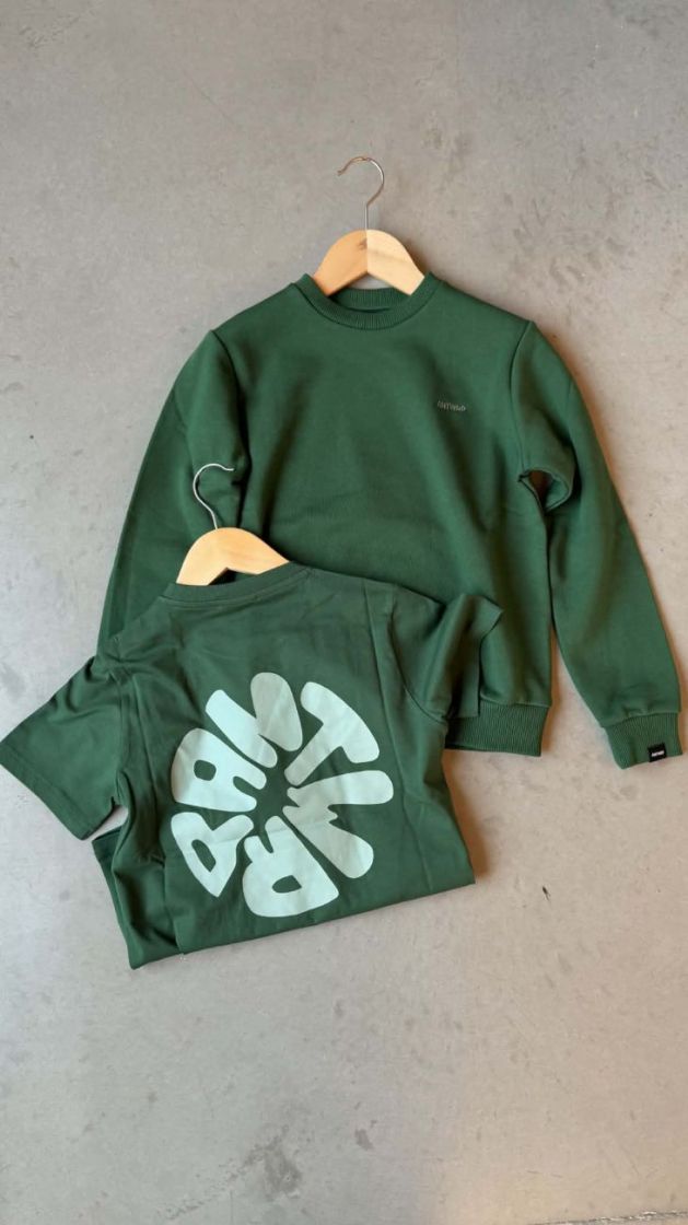 ANTWRP CIRCLE BACKPRINT T-SHIR 000523 - JUNGLE