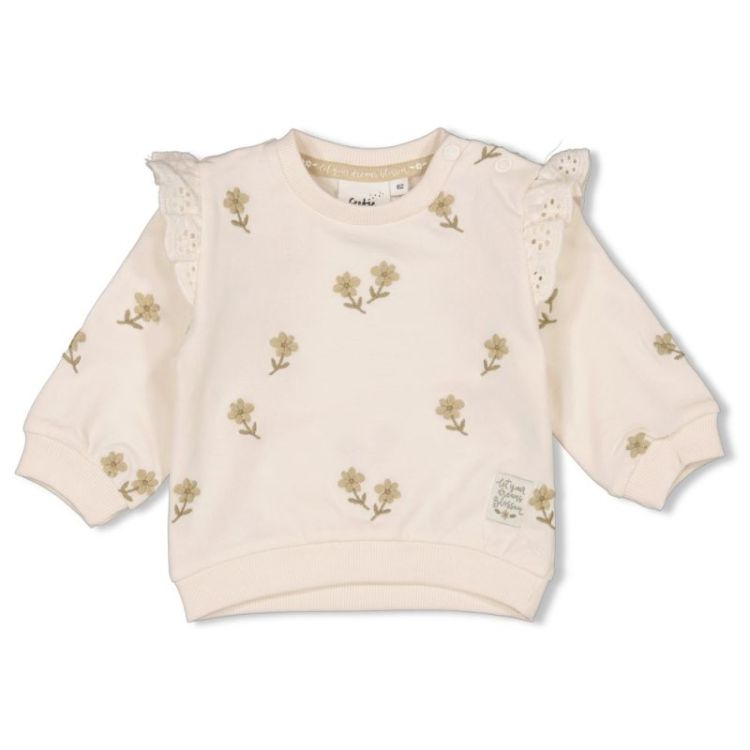 Sweater AO embroidery relaxed offwhite