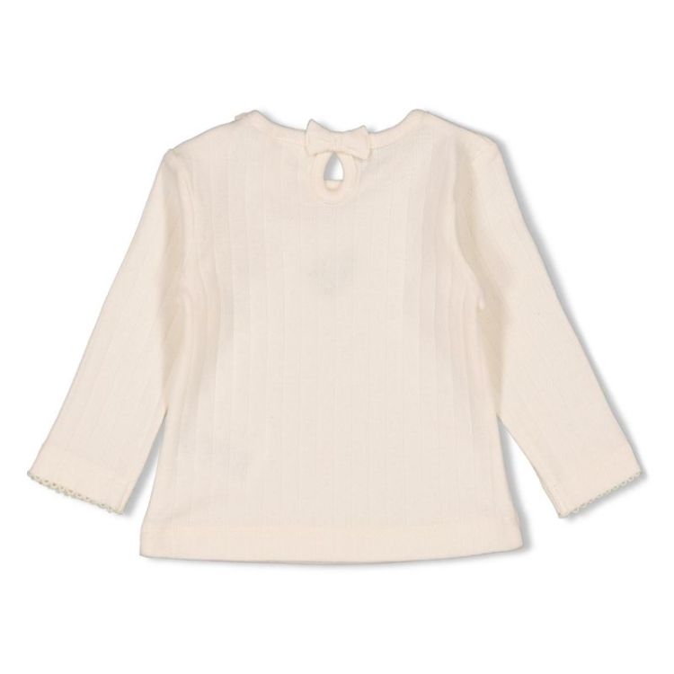 Longsleeve pointelle rib offwhite