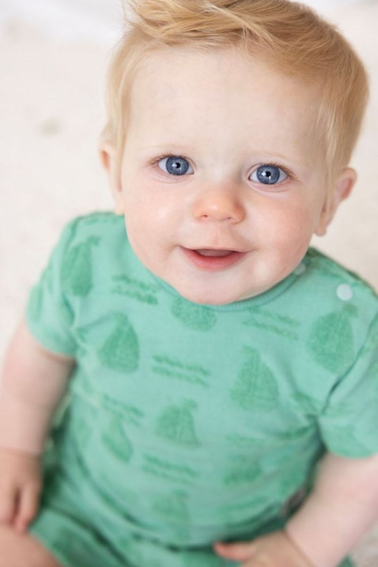 T-shirt AO badstof - Seaside groen