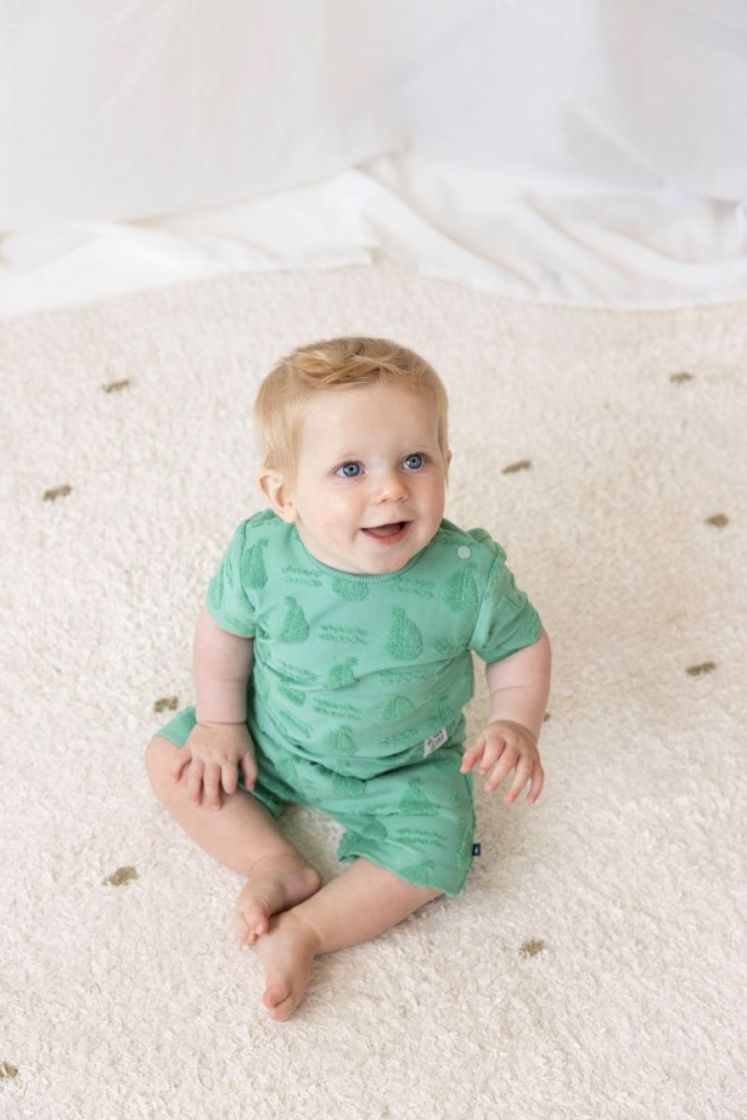 T-shirt AO badstof - Seaside groen