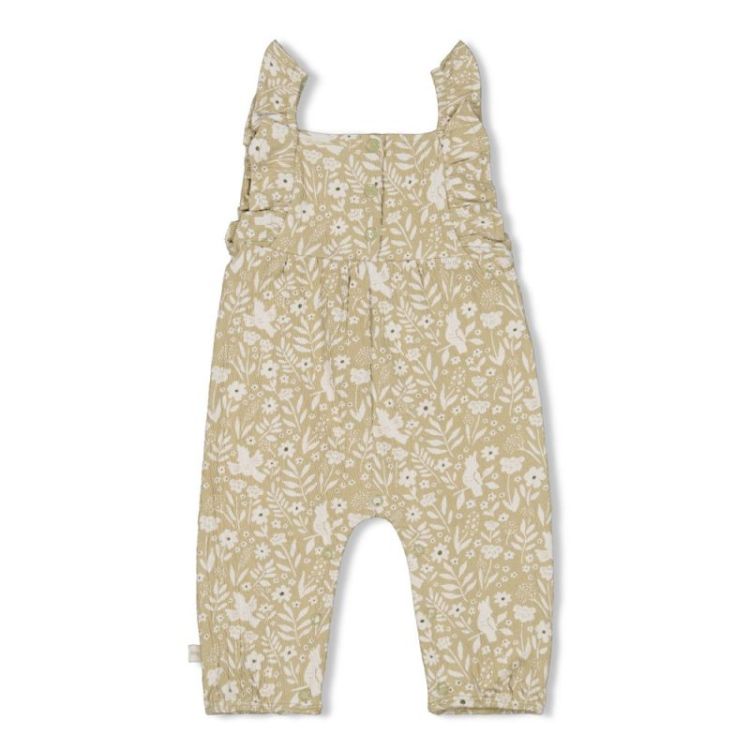 Jumpsuit crinkle AOP Groen