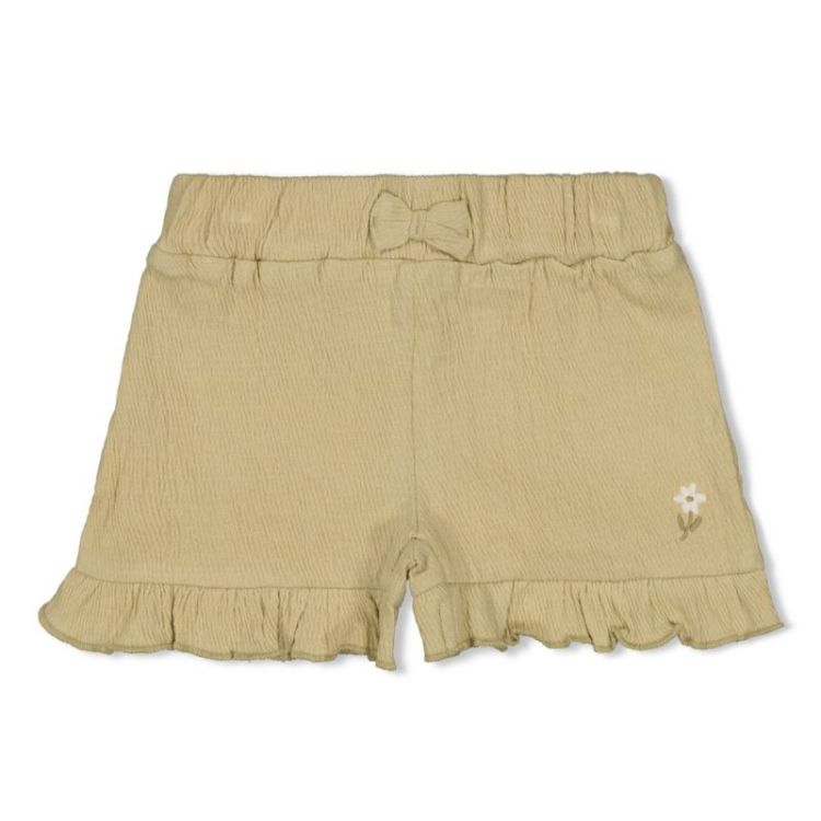 Short crinkle ruches AOP groen