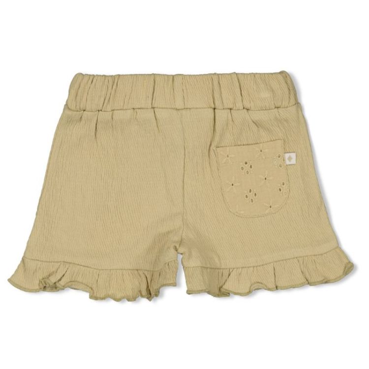Short crinkle ruches AOP groen