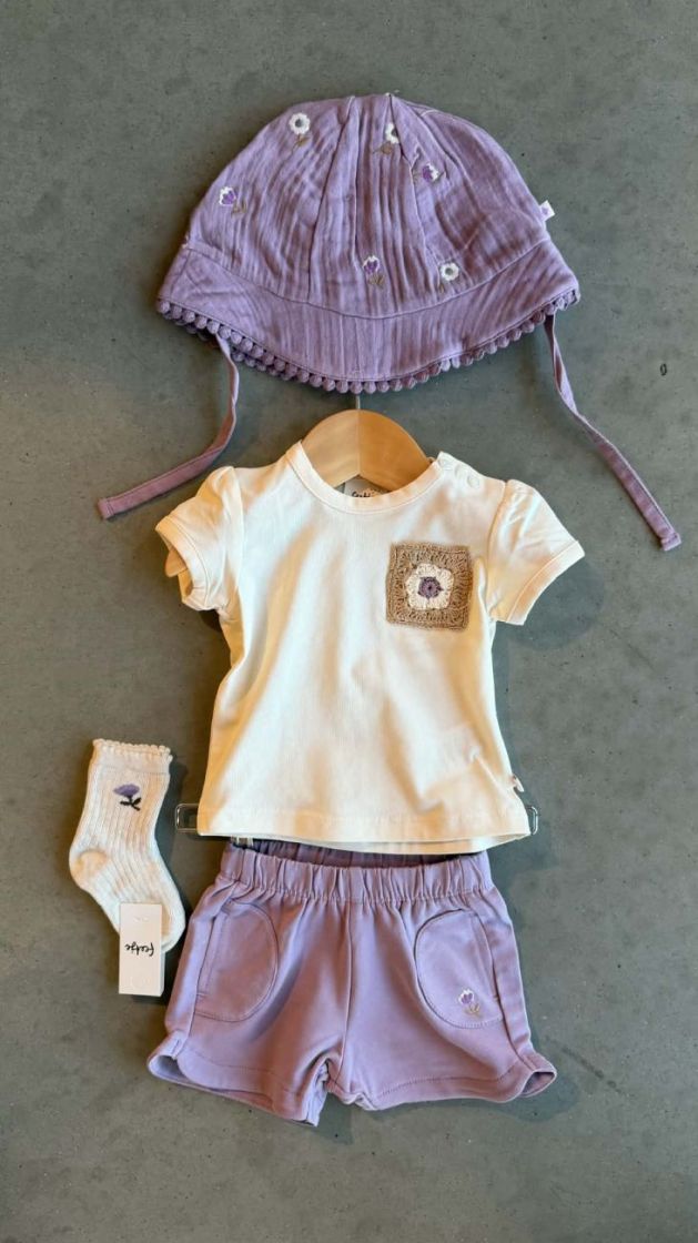 Short - Flower Ranch Violet