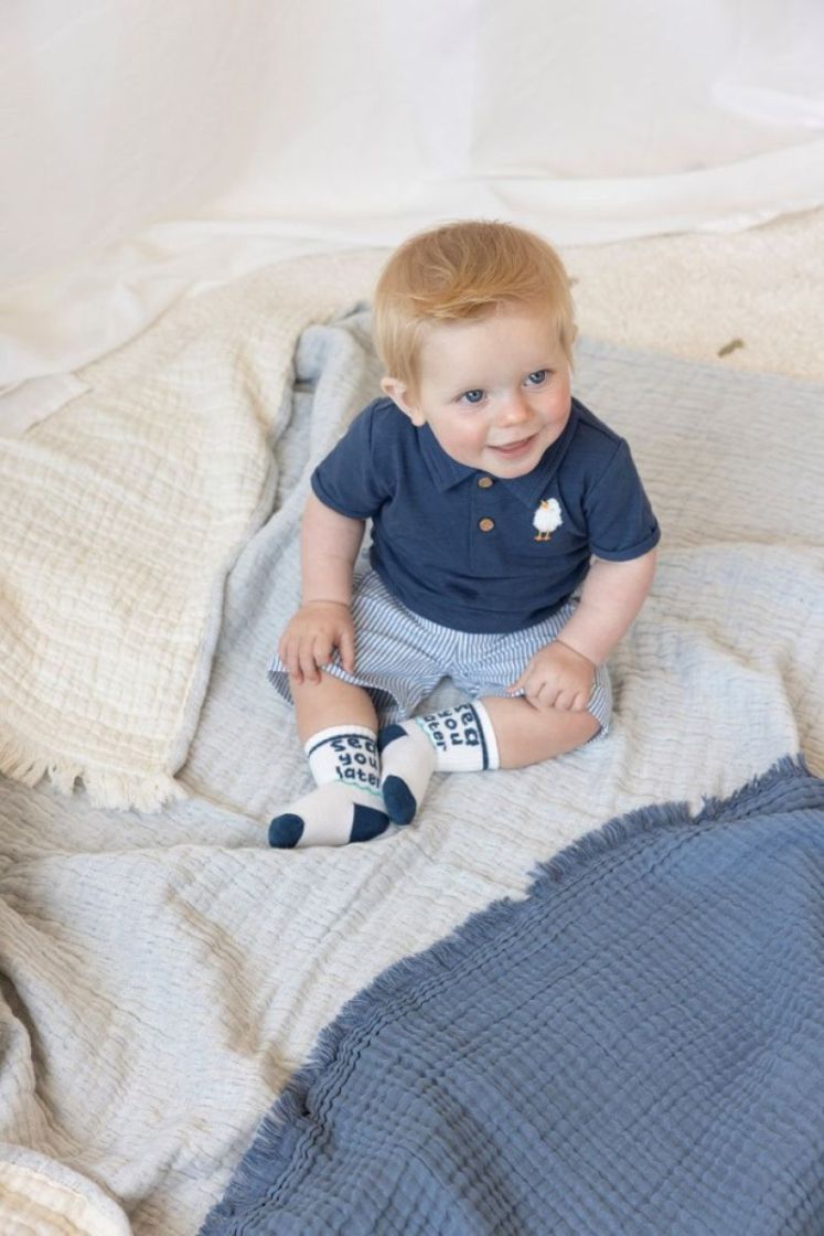 Short streep chambray Chambray