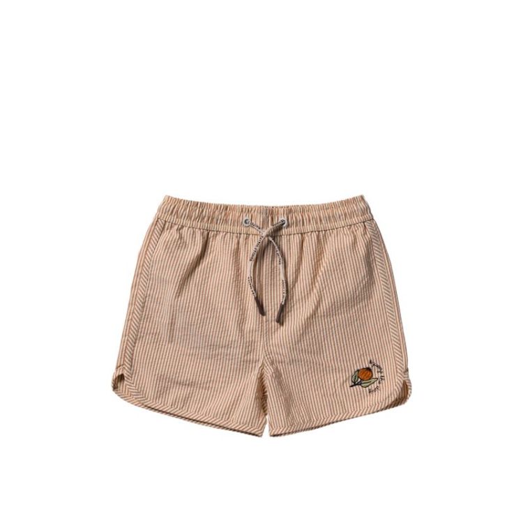 Seersucker | Swim Shorts Bombay Brown