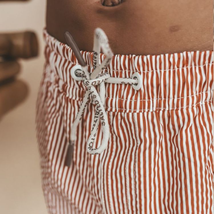 Seersucker | Swim Shorts Bombay Brown