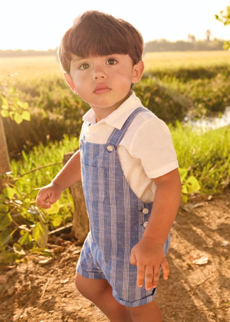 Linne dungaree 068 Capri blue