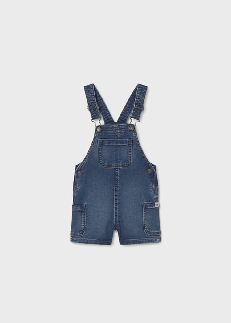 Soft denim short overall 005 Medium